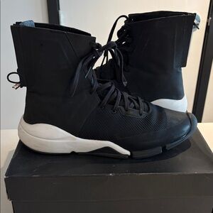 Men's Black Y-3 High-Top Fashion Sneaker Boots